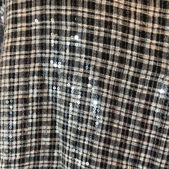 Beautiful Gray Sequin Women’s Blouse - Picture 4 of 12